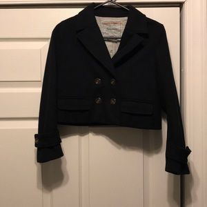 Anthropologie Cropped Pea Coat